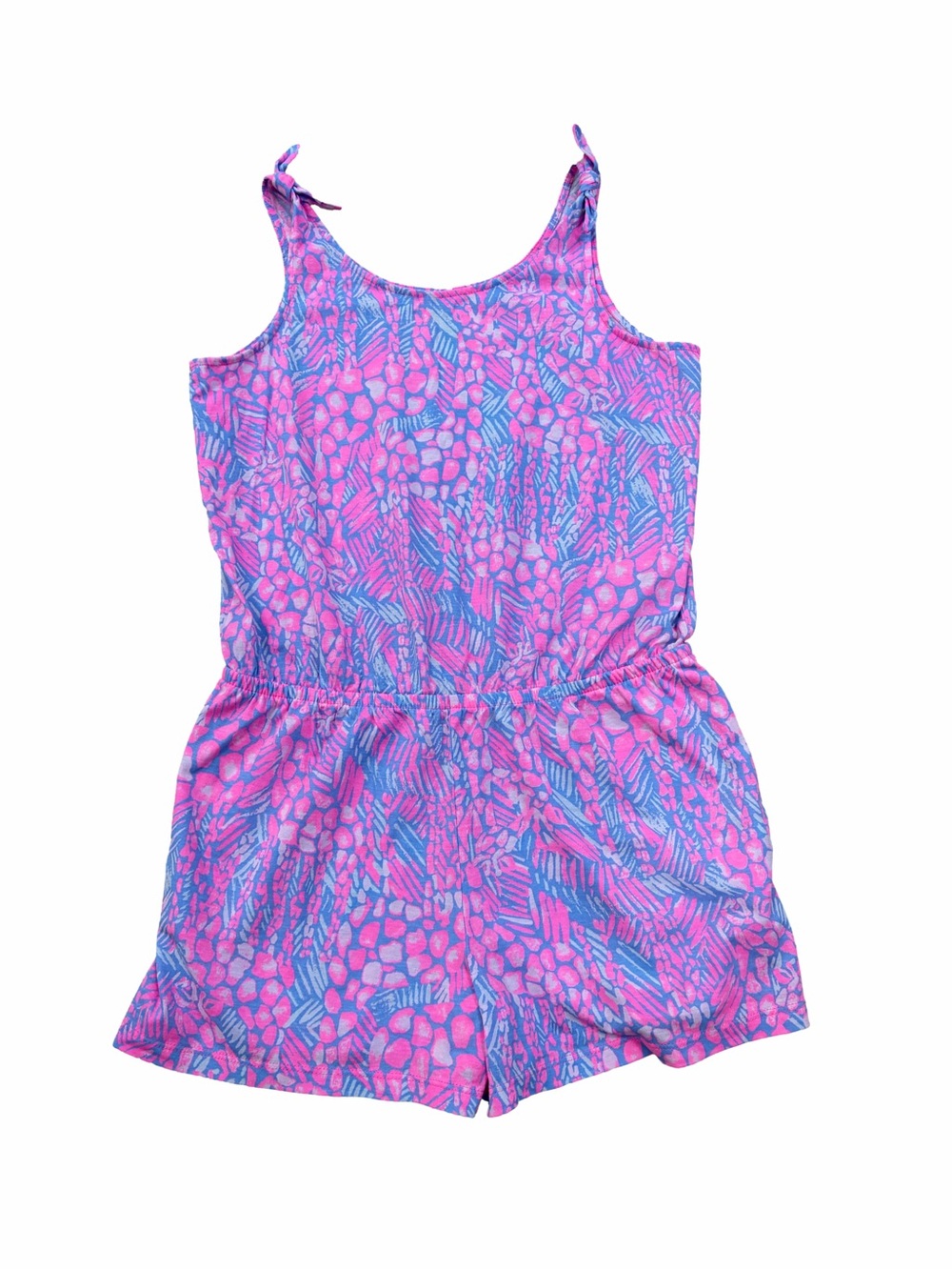 Lilly Pulitzer Girls Size XL 12-14 Cady Romper in Pink Sorbet High Altitude